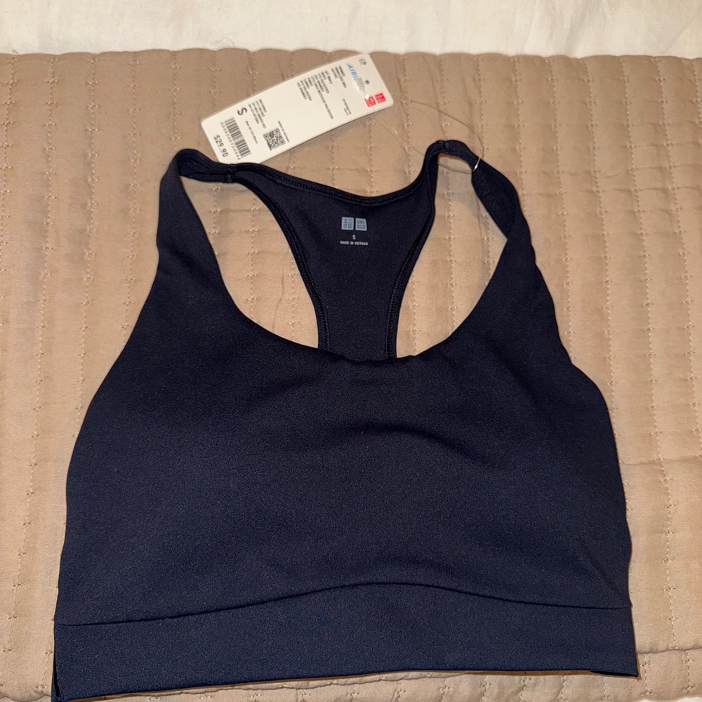 Uniqlo airism women’s wireless bra new w tags 69 Navy - MORE AVAILABLE